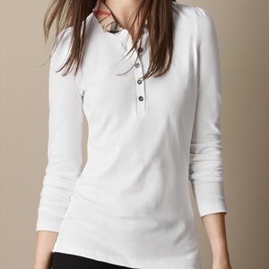 Burberry White Polo NEW with bag